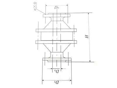 鋁合金大口徑阻火器結(jié)構(gòu)圖
